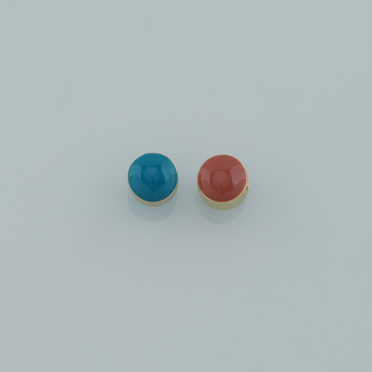 Gold Round Beads Charms,18K Gold Filled Enamel Round Flat Spacer beads Bracelet Necklace for DIY Jewelry Making Supply