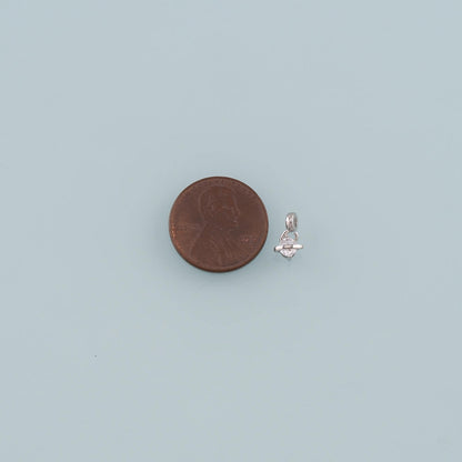 18K Gold Filled Cubic Zirconia Charm Pendant for Jewelry Making
