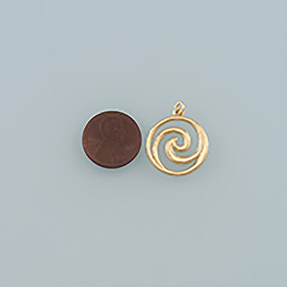 18K Gold Filled Charm Pendant for Jewelry Making