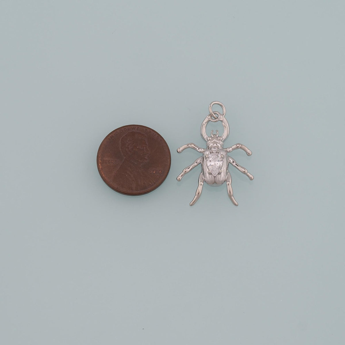 Gold Beetle Charms,18K Gold Filled Beetle Pendant,Insect Charm Bracelet Necklace for DIY Jewelry Making Supply