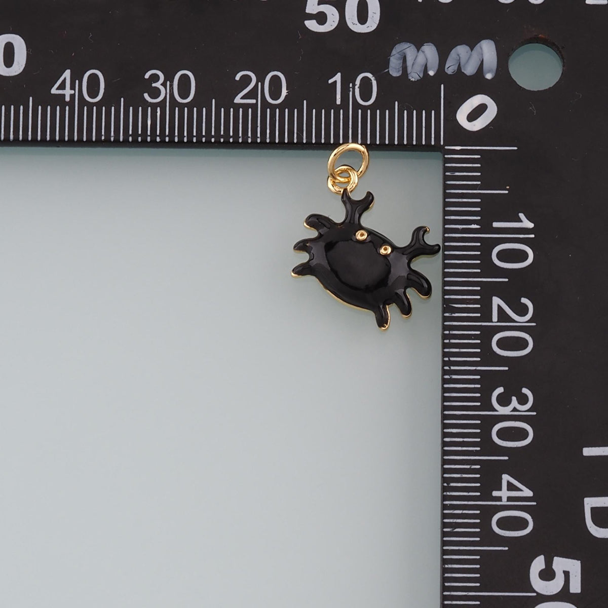 18K Gold Filled Hand Enamel Charm Pendant for Jewelry Making