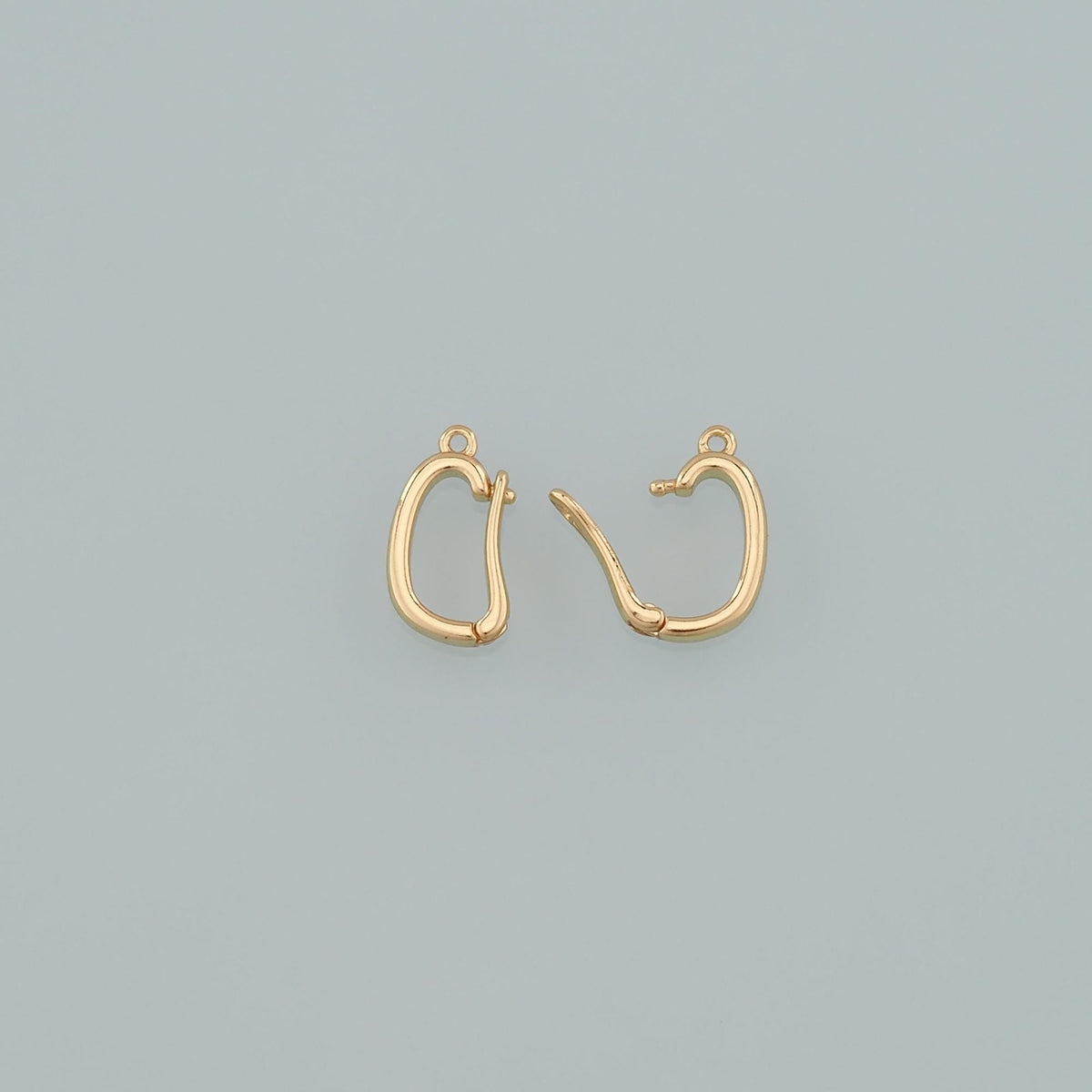 18K Gold Filled Oval Snap Clasp,Carabiner Lock Connector,Spring Push Gate for DIY Jewelry Finding Necklace Bracelet