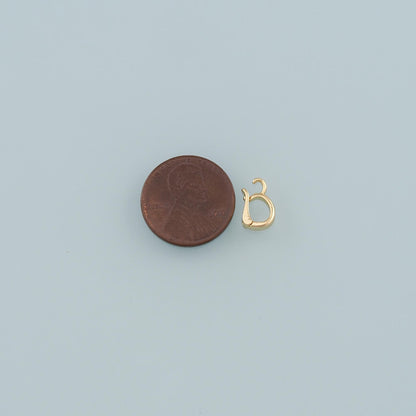 18K Gold Filled Heart Charm Pendant for Jewelry Making