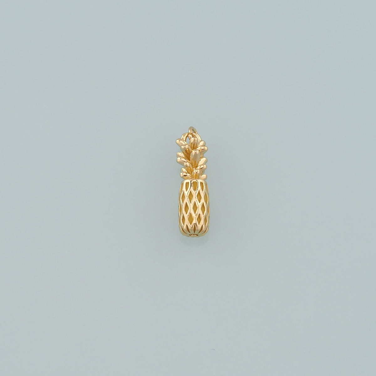 Gold Pineapple Charms,18K Gold Filled Pineapple Pendant,Fruit Charm Bracelet Necklace for DIY Jewelry Making Supply