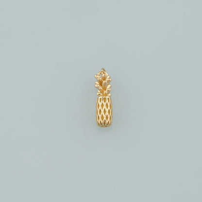 Gold Pineapple Charms,18K Gold Filled Pineapple Pendant,Fruit Charm Bracelet Necklace for DIY Jewelry Making Supply