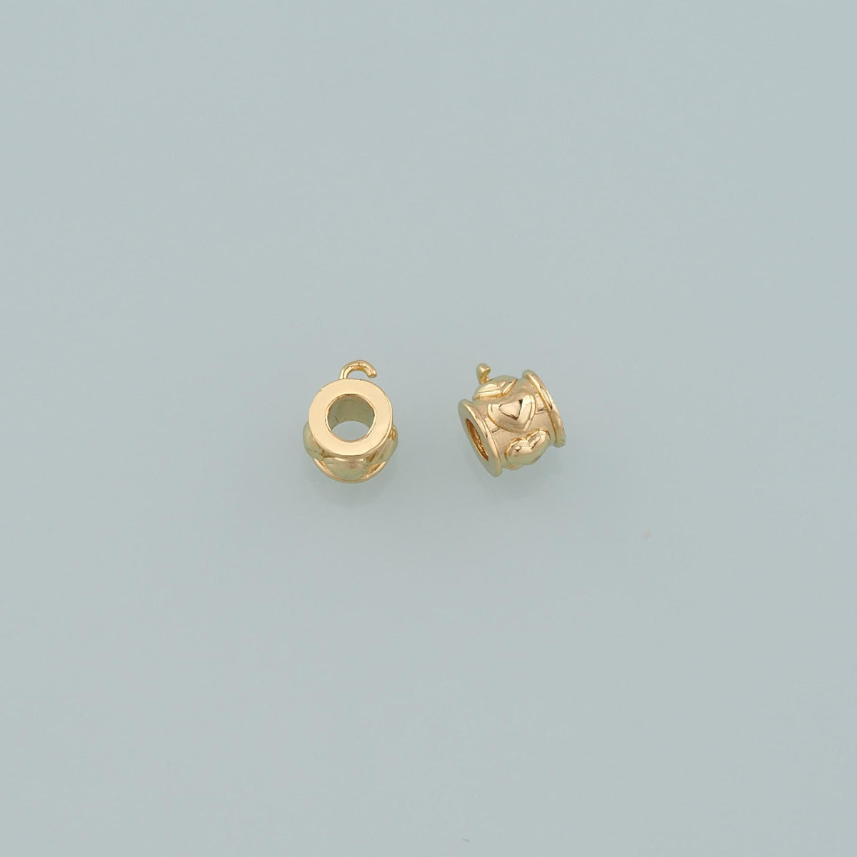 Gold Flat Round Beads,18K Gold Filled Round spacer beads Bracelet Necklace for DIY Jewelry Making Supply