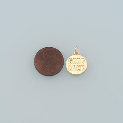 18K Gold Filled Charm Pendant for Jewelry Making