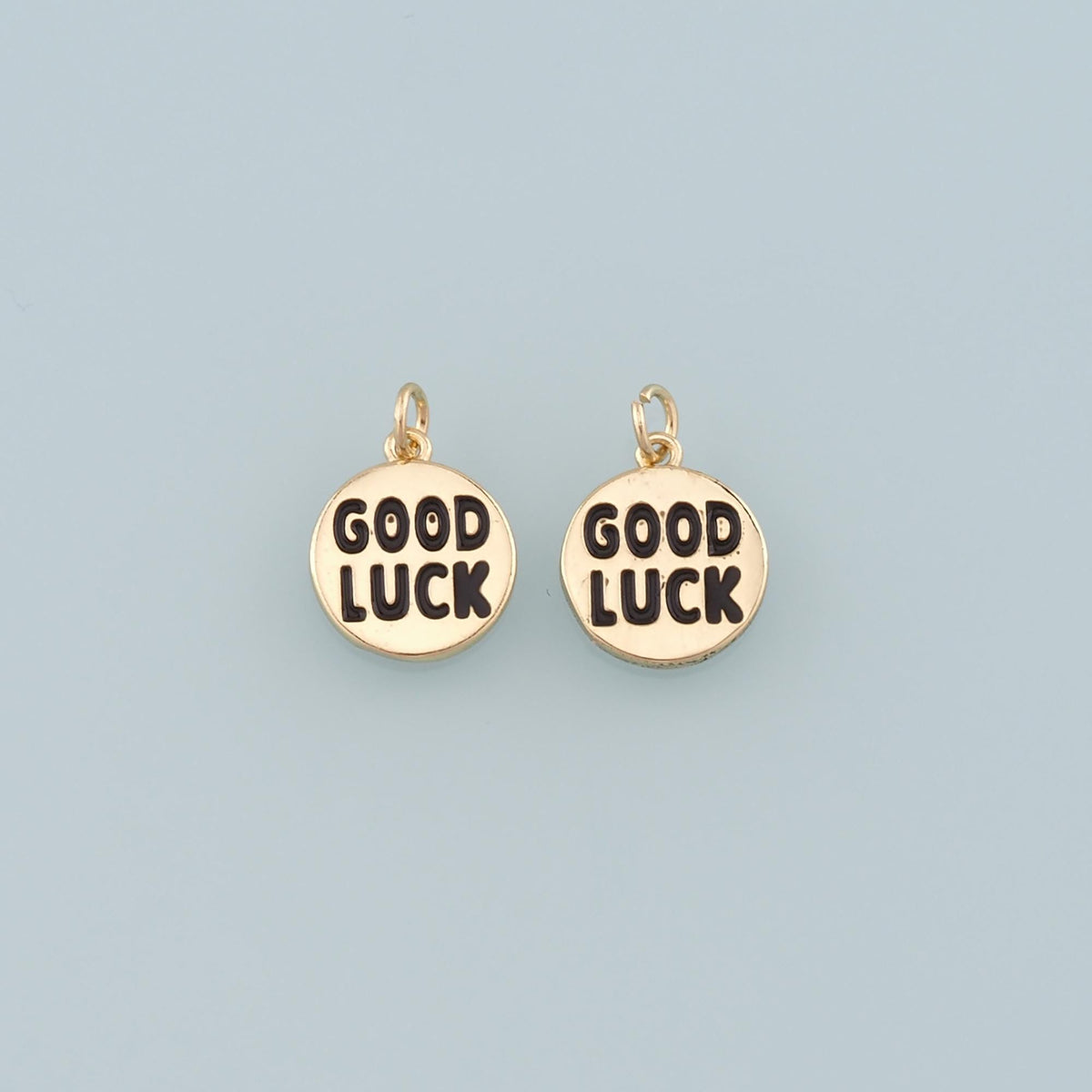 18K Gold Filled Hand Enamel Charm Pendant for Jewelry Making