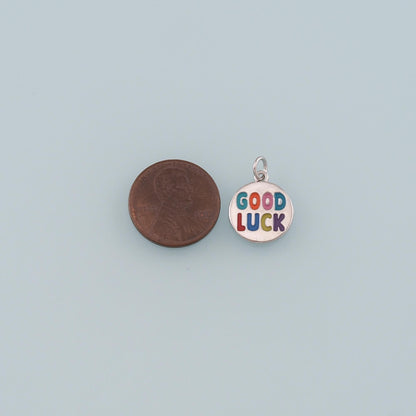 18K Gold Filled Hand Enamel Charm Pendant for Jewelry Making
