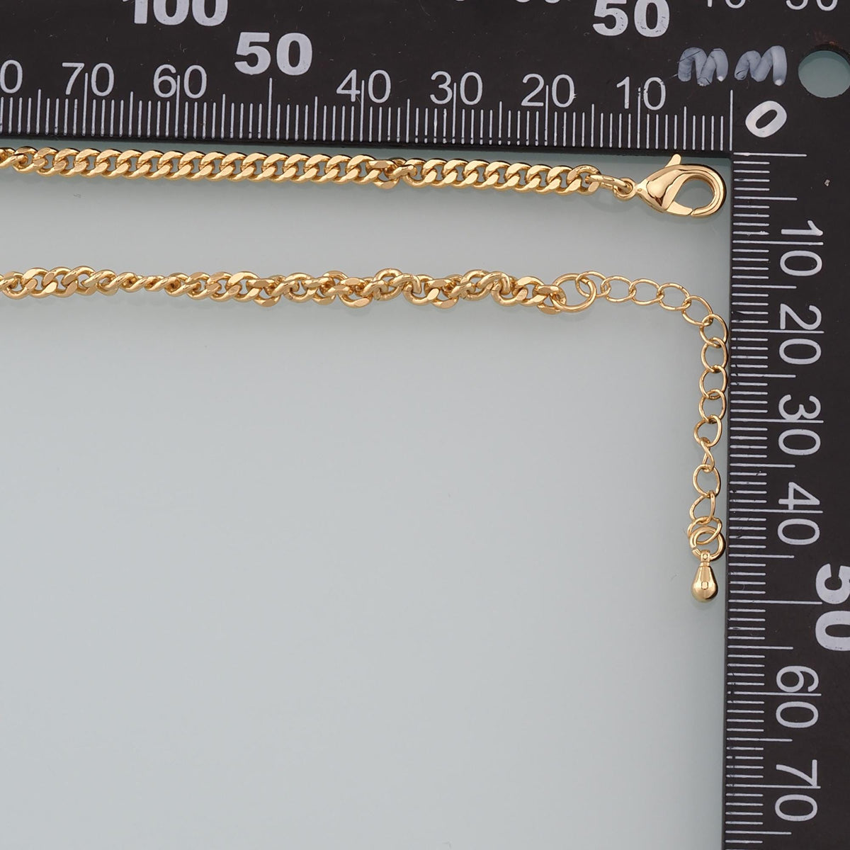 18K Gold Filled Pearl Curb Chain 2 in for Jewelry Making