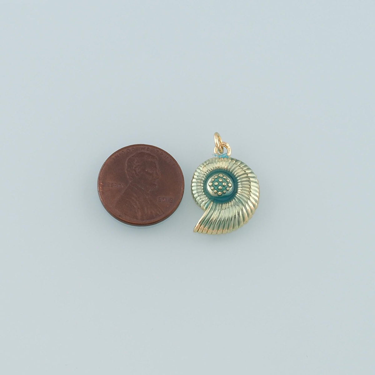 Gold Conch Charms,18K Gold Filled Conch Pendant,Enamel Conch Shell Charm Bracelet Necklace for DIY Jewelry Making Supply