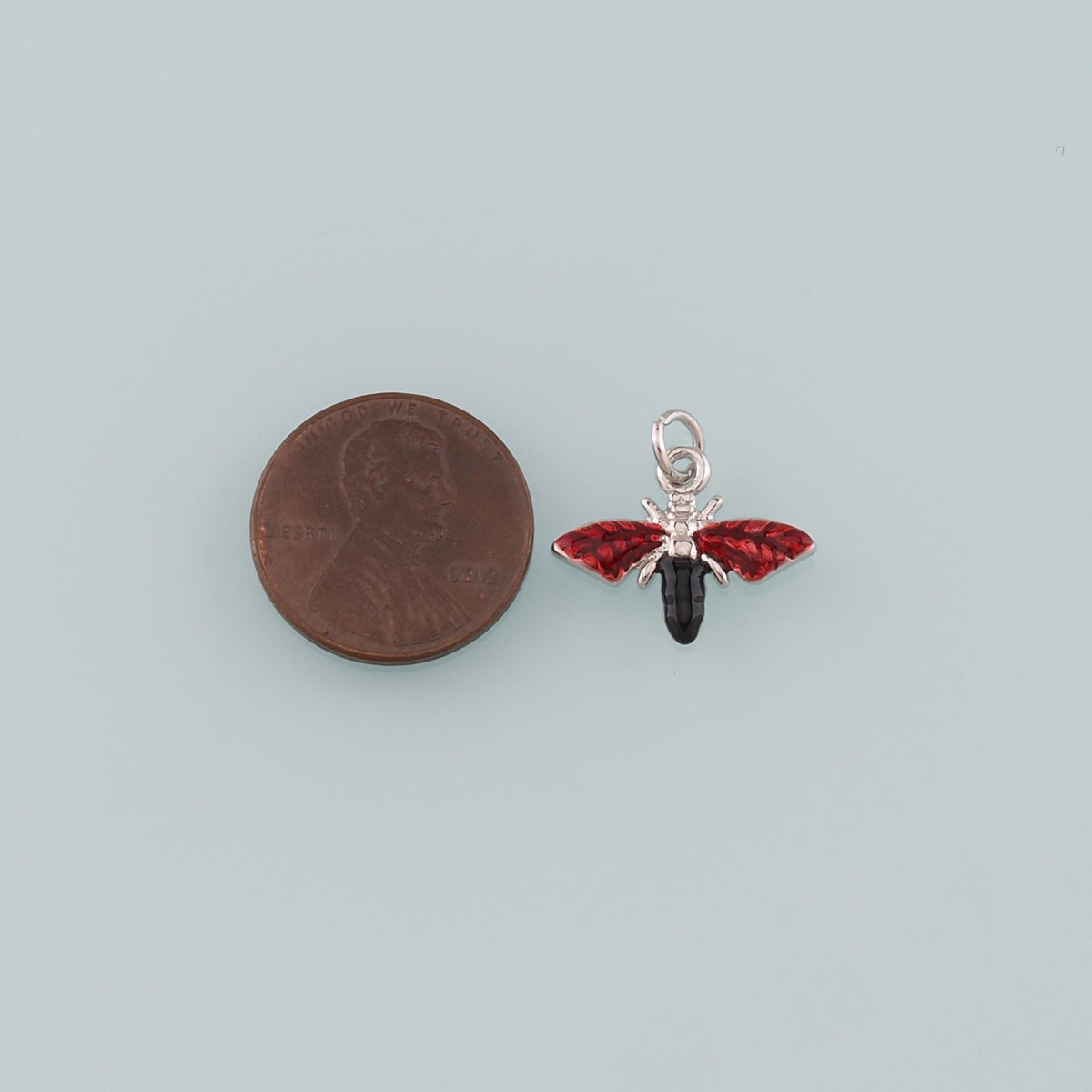 Gold Insect Charms,18K Gold Filled Bee Pendant,Enamel Bee Charm Bracelet Necklace for DIY Jewelry Making Supply