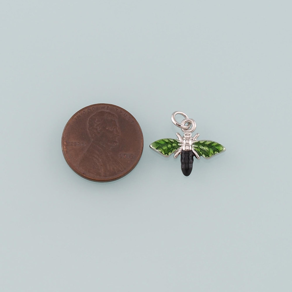 Gold Insect Charms,18K Gold Filled Bee Pendant,Enamel Bee Charm Bracelet Necklace for DIY Jewelry Making Supply