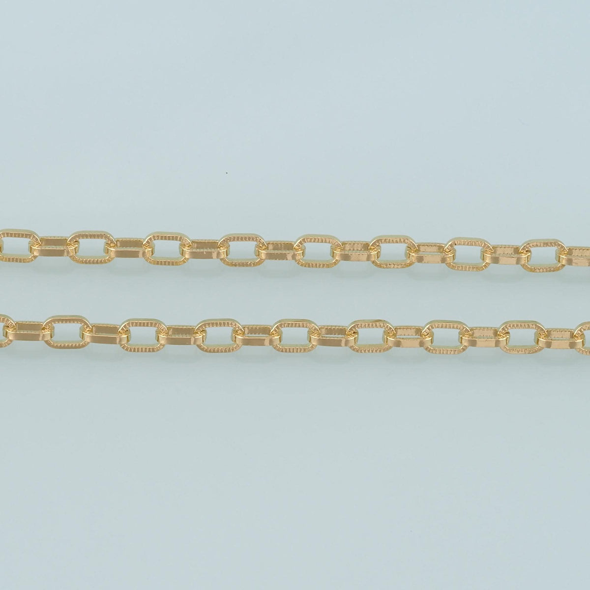 Gold Paper Clip Chain,18K Gold Filled Oval Chain for Necklace Bracelet DIY Jewelry Making Supply