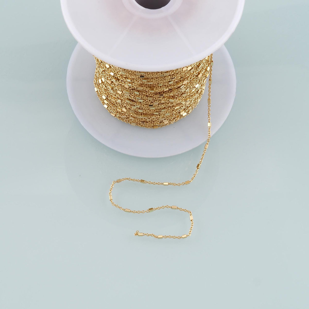 18K Gold Filled Jewelry Chain 3.28 ft, 16.40 ft for Jewelry Making