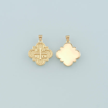 Gold Cross Charms,18K Gold Filled Cross Pendant,Religion Charm Bracelet Necklace for DIY Jewelry Making Supply