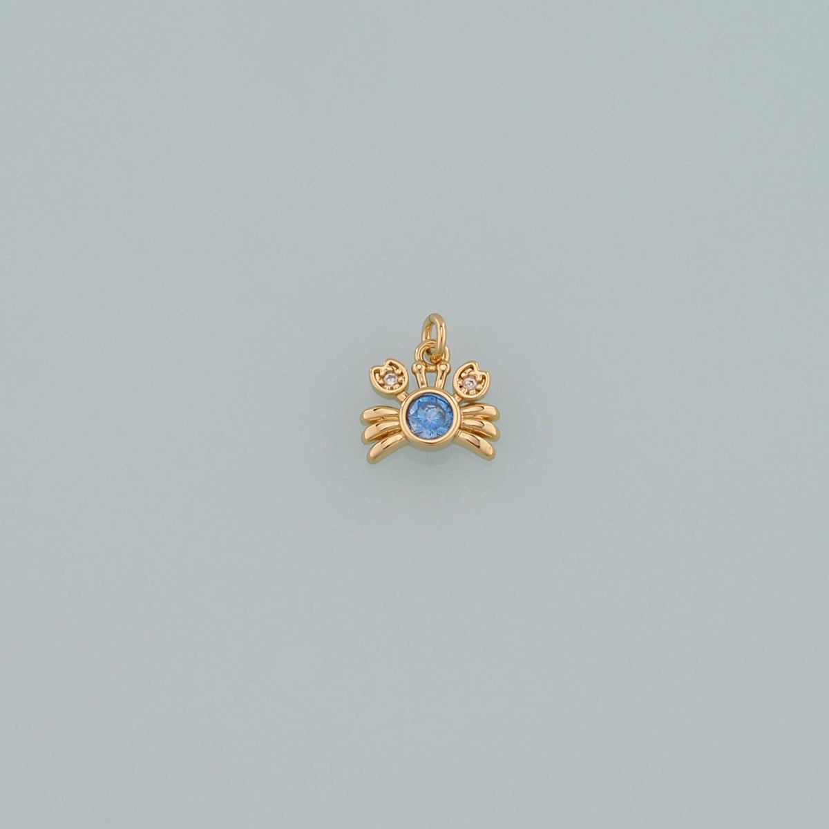 18K Gold Filled Hand CZ Charm Pendant for Jewelry Making