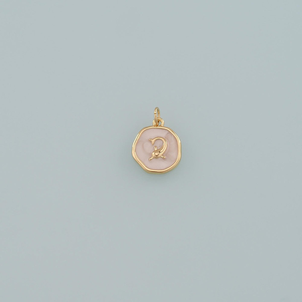 Cute Dolphin Charms,18K Gold Filled Enamel Dolphin Pendant,Dolphin Charm Bracelet Necklace for DIY Jewelry Making Supply