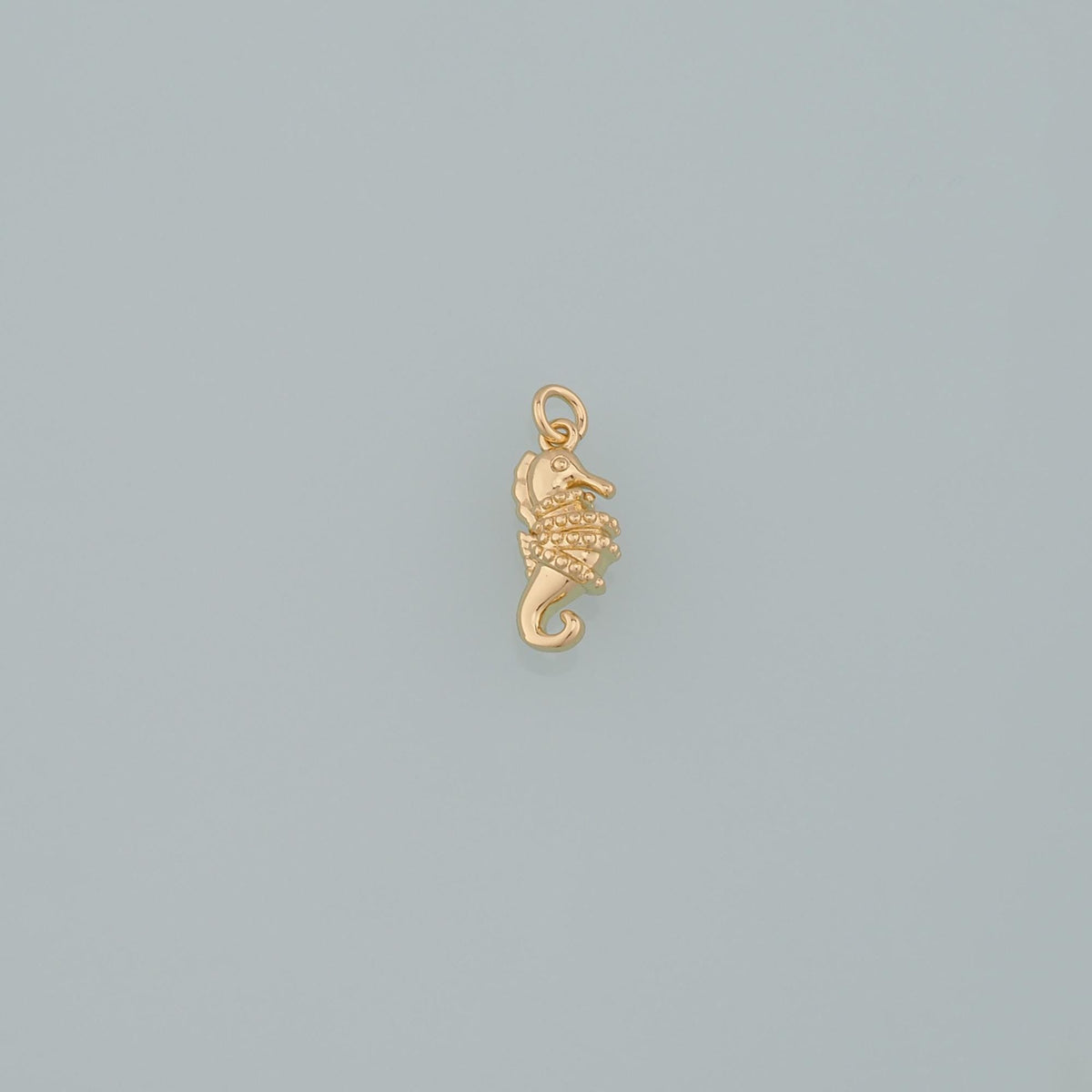 18K Gold Filled Seahorse Pendant,Seahorse Charm Bracelet Necklace for DIY Jewelry Making Supply
