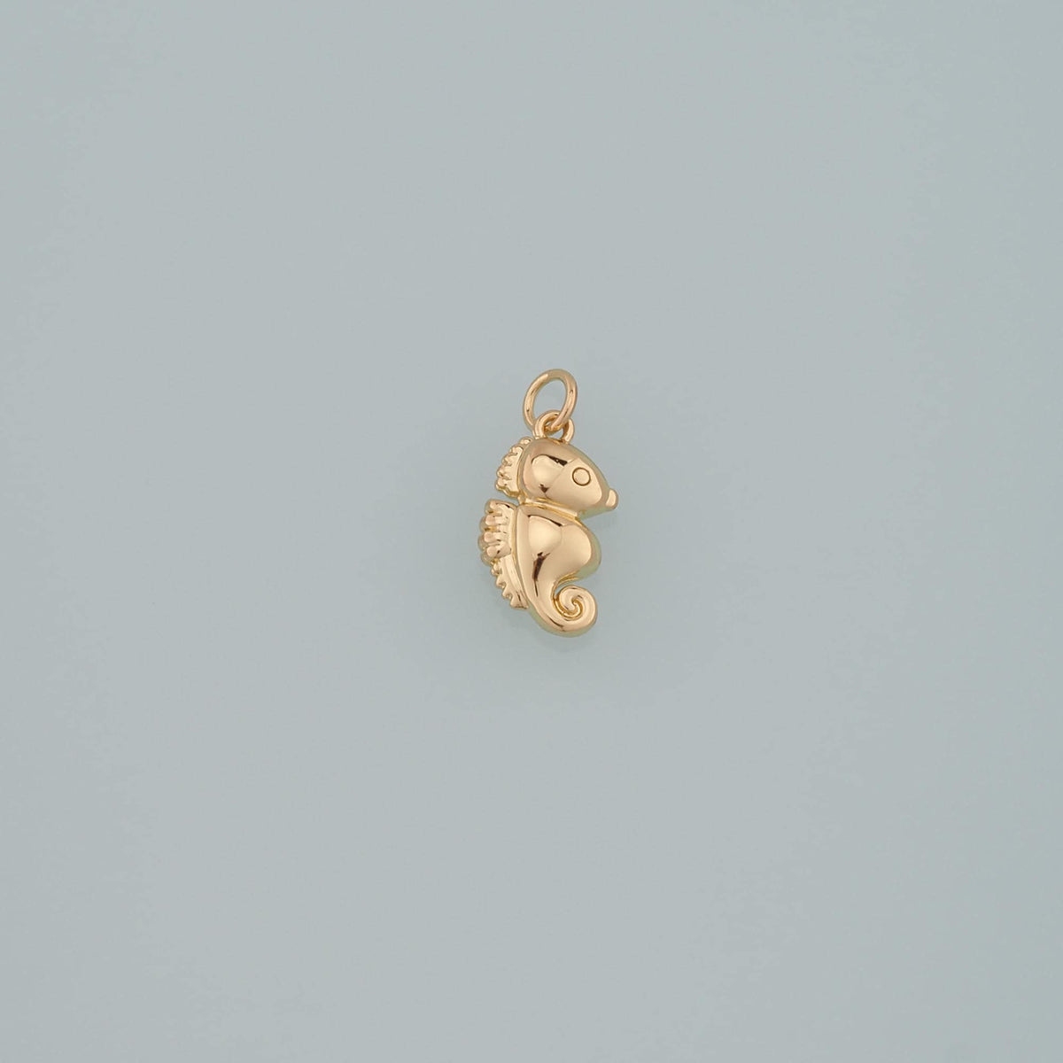 18K Gold Filled Seahorse Pendant,Seahorse Charm Bracelet Necklace for DIY Jewelry Making Supply