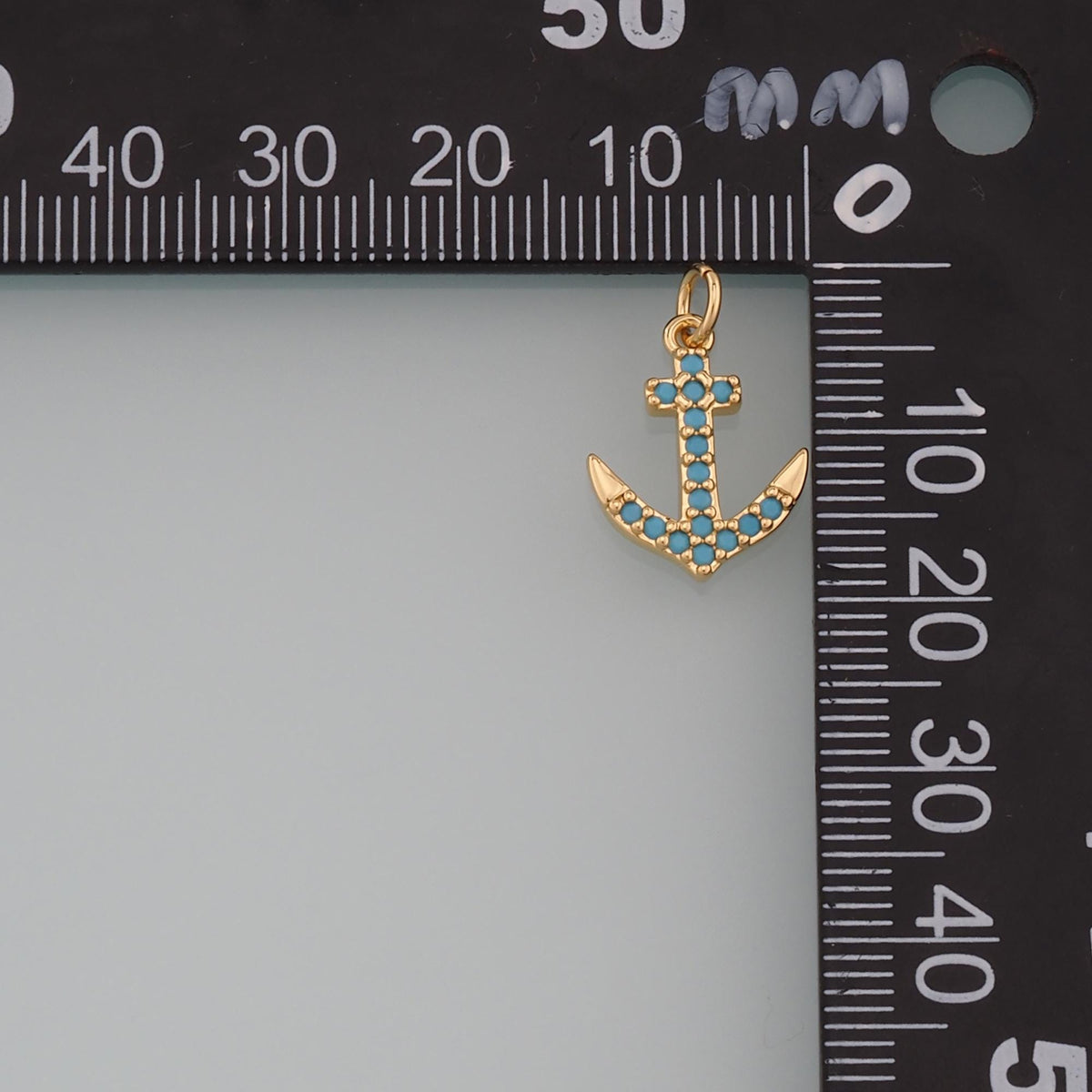 18K Gold Filled Hand CZ Charm Pendant for Jewelry Making