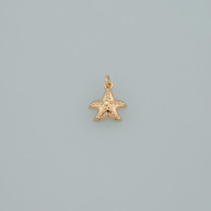 18K Gold Filled Star Charm Pendant for Jewelry Making