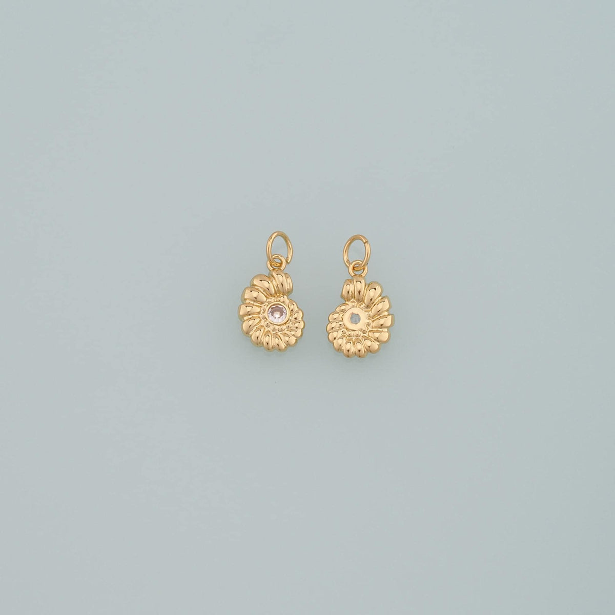 Gold Shell Charms,18K Gold Filled Conch Pendant,Conch Shell Charm Bracelet Necklace for DIY Jewelry Making Supply