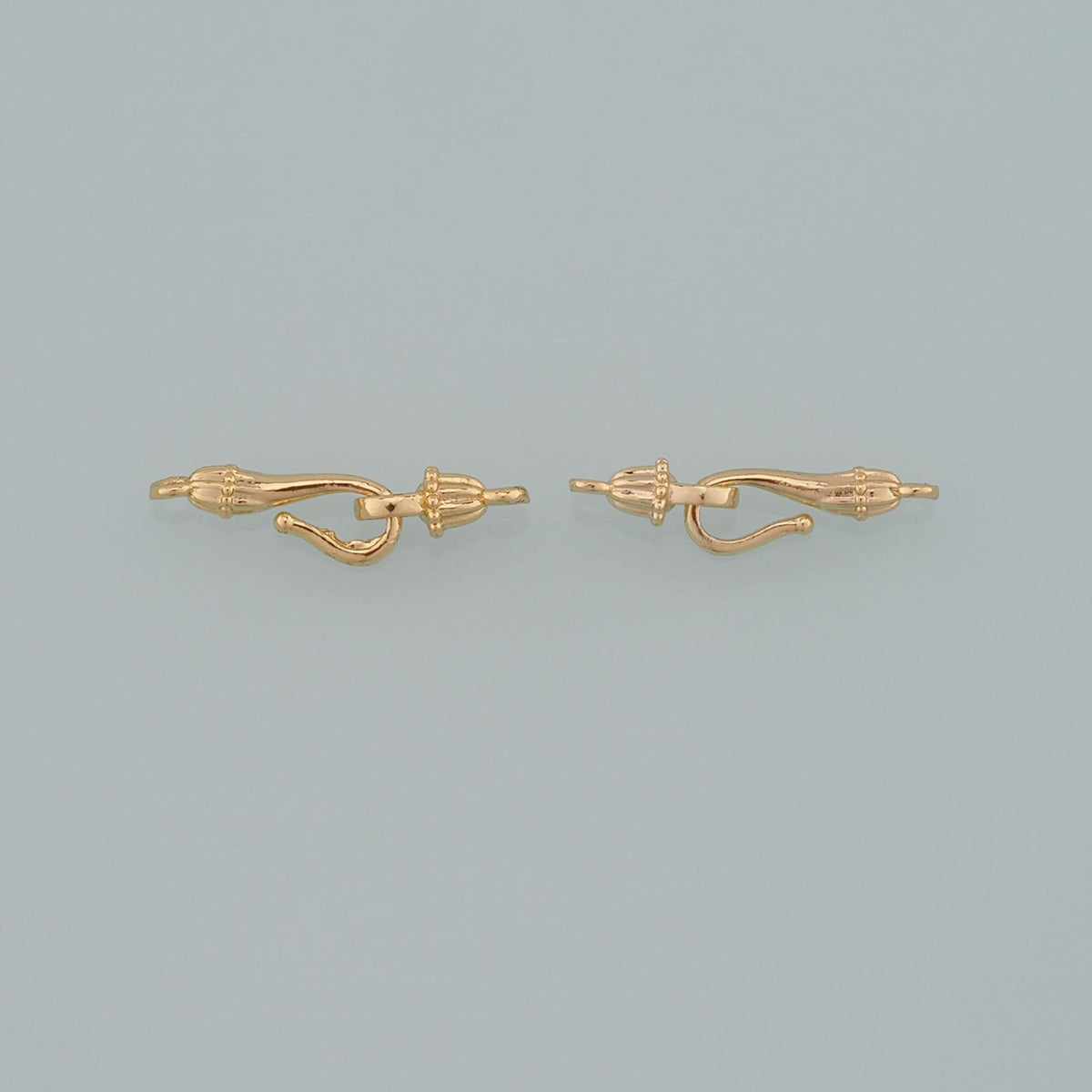 18K Gold Filled Hook Clasp,Flower Clasp Connector for DIY Jewelry Finding Necklace Bracelet
