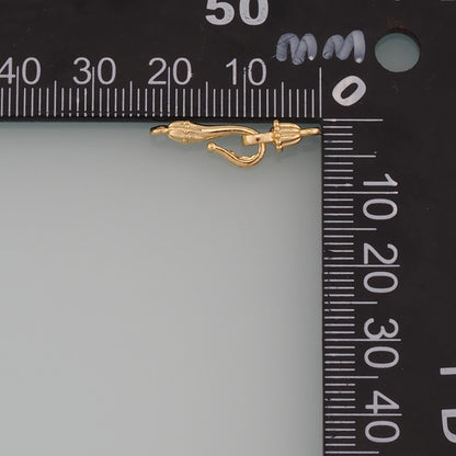 18K Gold Filled Hook Clasp,Flower Clasp Connector for DIY Jewelry Finding Necklace Bracelet