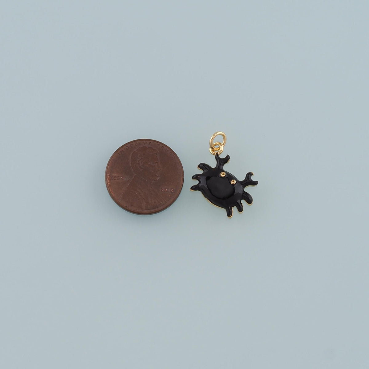 18K Gold Filled Hand Enamel Charm Pendant for Jewelry Making