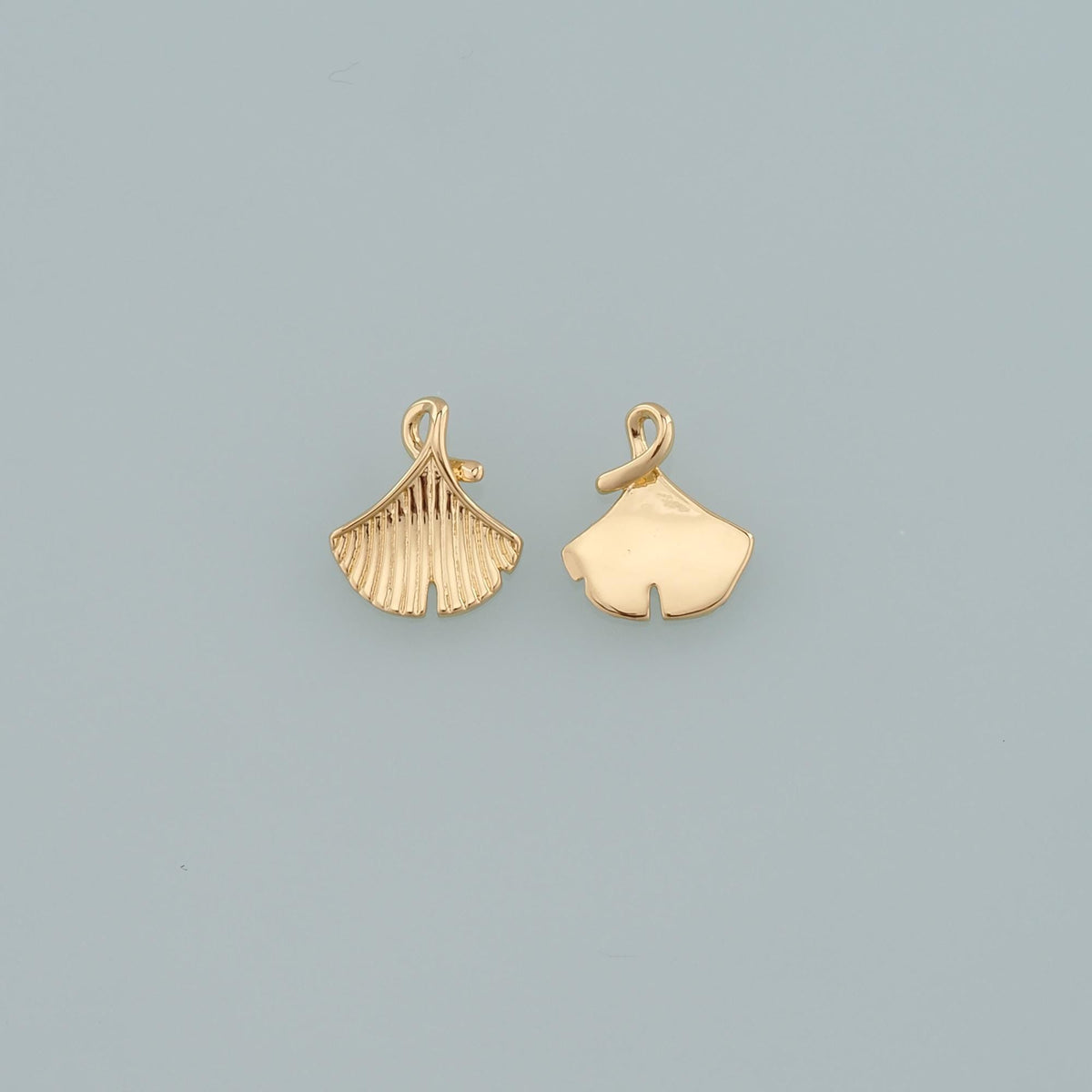 18K Gold Filled Leaf Charm Pendant for Jewelry Making