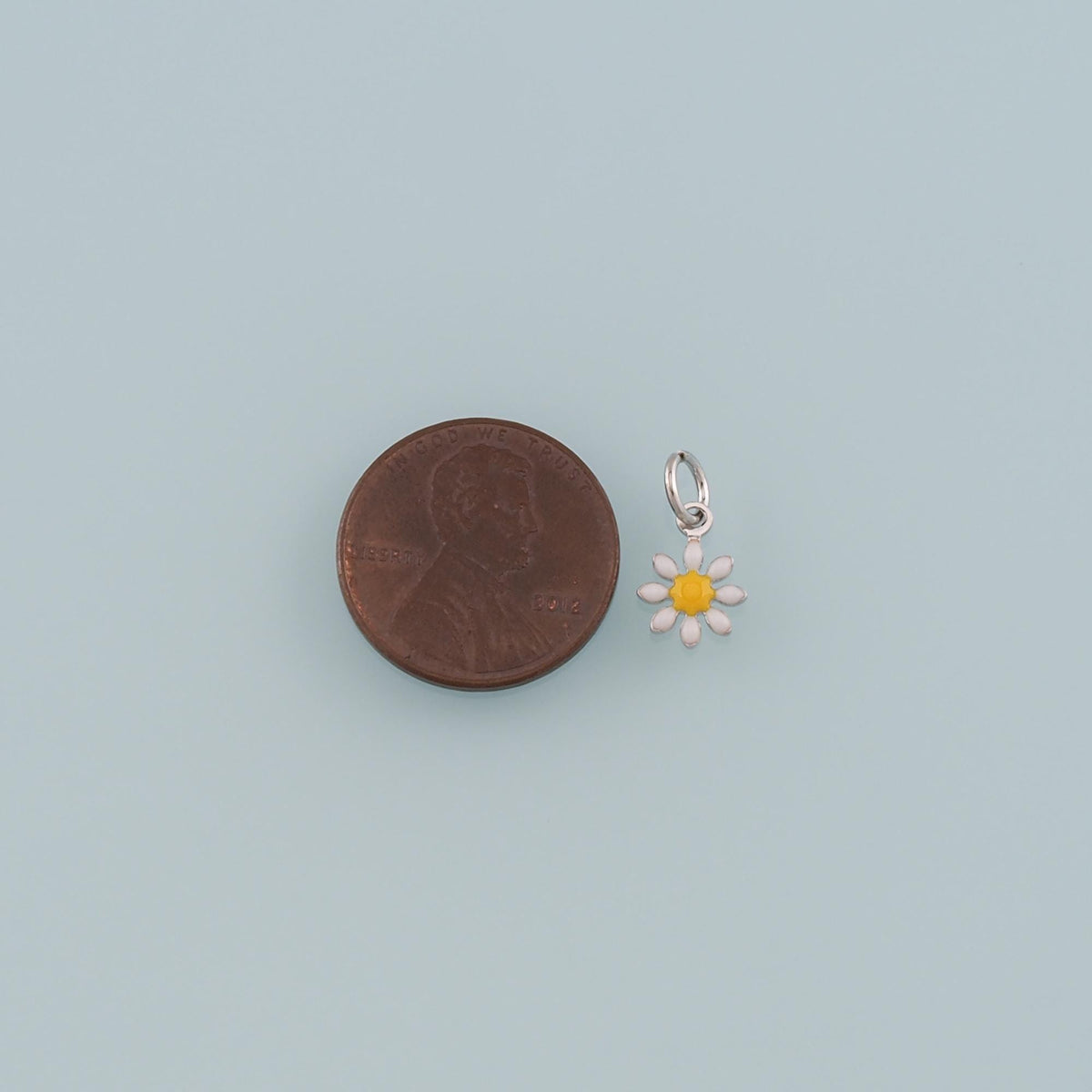 Gold Flower Charms,18K Gold Filled Flower Pendant,Enamel Flower Charm Bracelet Necklace for DIY Jewelry Making Supply