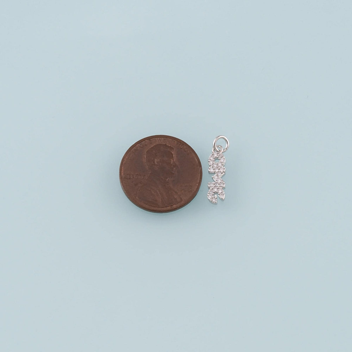 Gold Letter Charms,18K Gold Filled OMG Pendant,CZ Micro Pave omg Charm Bracelet Necklace for DIY Jewelry Making Supply