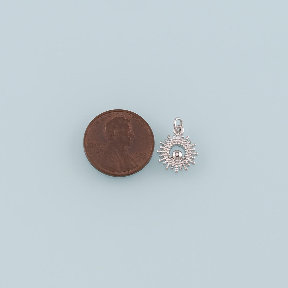 18K Gold Filled Sun Charm Pendant for Jewelry Making
