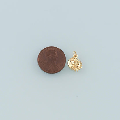 Gold Sun Charms,18K Gold Filled Moon Sun Pendant,Celestial Charm Bracelet Necklace for DIY Jewelry Making Supply
