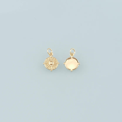 18K Gold Filled Charm Pendant for Jewelry Making