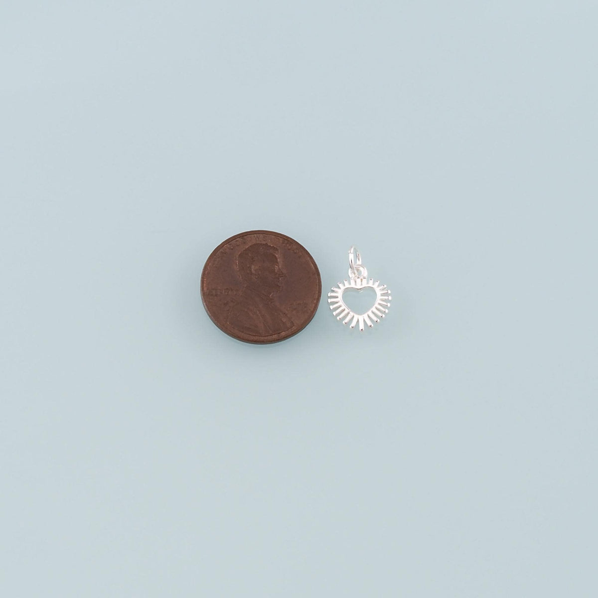 Gold Heart Charms,18K Gold Filled Heart Pendant,Dainty Heart Charm Bracelet Necklace for DIY Jewelry Making Supply