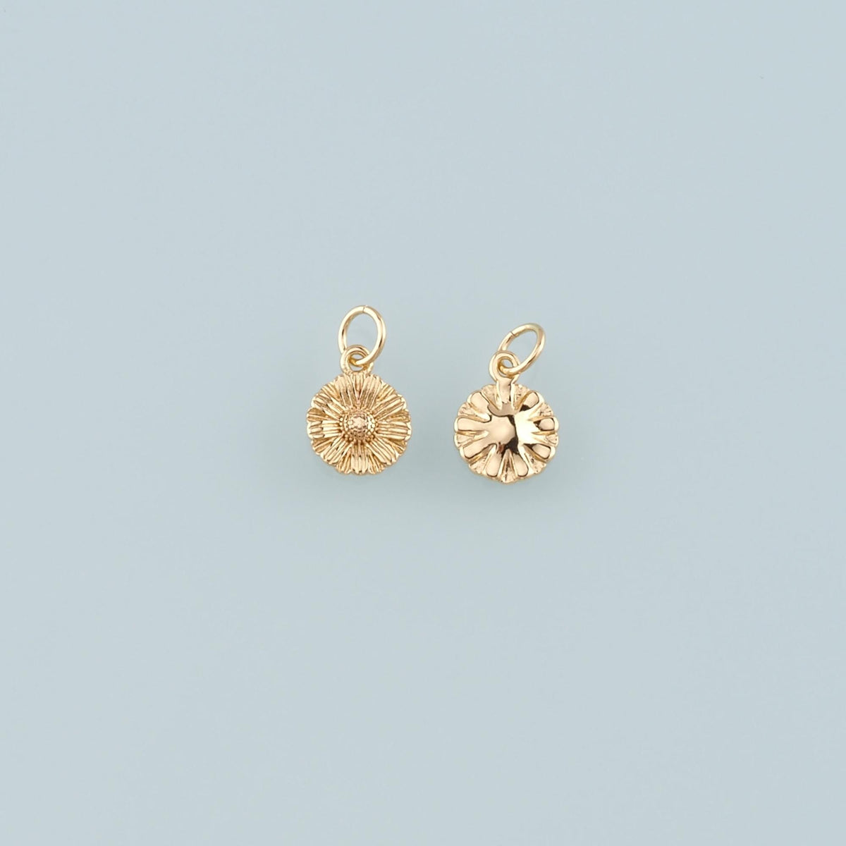 18K Gold Filled Sun Charm Pendant for Jewelry Making