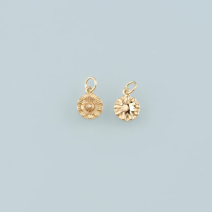 18K Gold Filled Sun Charm Pendant for Jewelry Making