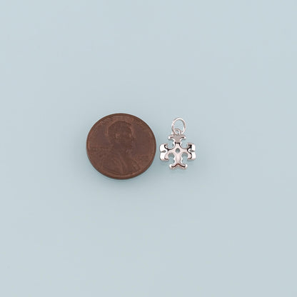 18K Gold Filled Cross Charm Pendant for Jewelry Making