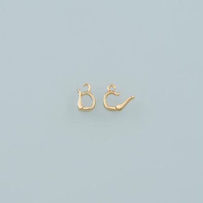 18K Gold Filled Heart Charm Pendant for Jewelry Making
