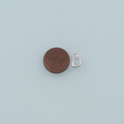 18K Gold Filled Heart Charm Pendant for Jewelry Making