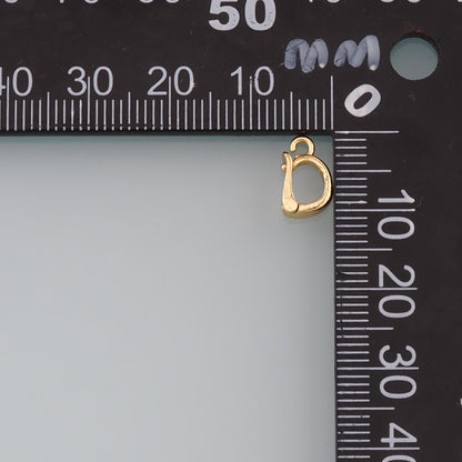 18K Gold Filled Heart Charm Pendant for Jewelry Making
