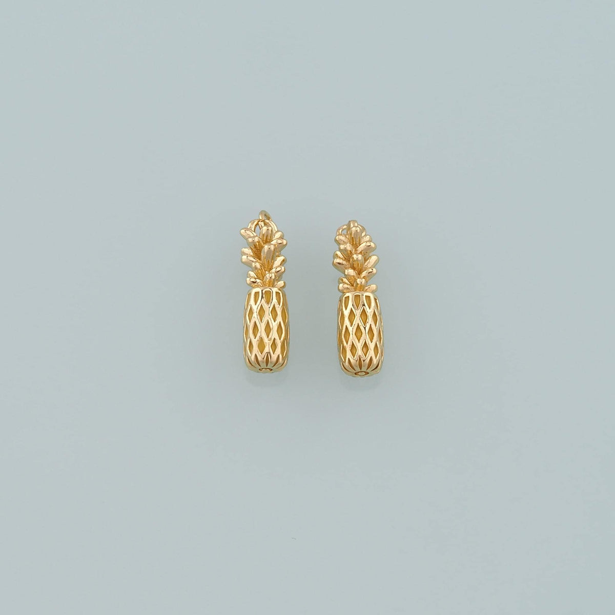 Gold Pineapple Charms,18K Gold Filled Pineapple Pendant,Fruit Charm Bracelet Necklace for DIY Jewelry Making Supply