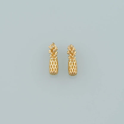 Gold Pineapple Charms,18K Gold Filled Pineapple Pendant,Fruit Charm Bracelet Necklace for DIY Jewelry Making Supply