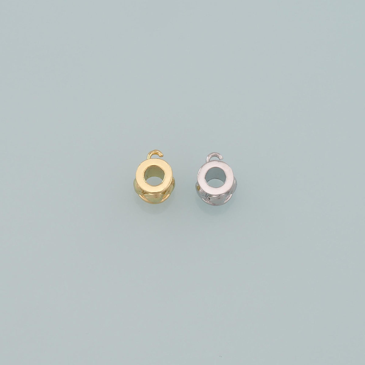 Gold Flat Round Beads,18K Gold Filled Round spacer beads Bracelet Necklace for DIY Jewelry Making Supply