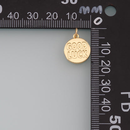 18K Gold Filled Charm Pendant for Jewelry Making