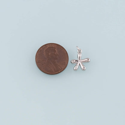 Gold Flower Charms,18K Gold Filled Flower Pendant,Flower Charm Bracelet Necklace for DIY Jewelry Making Supply