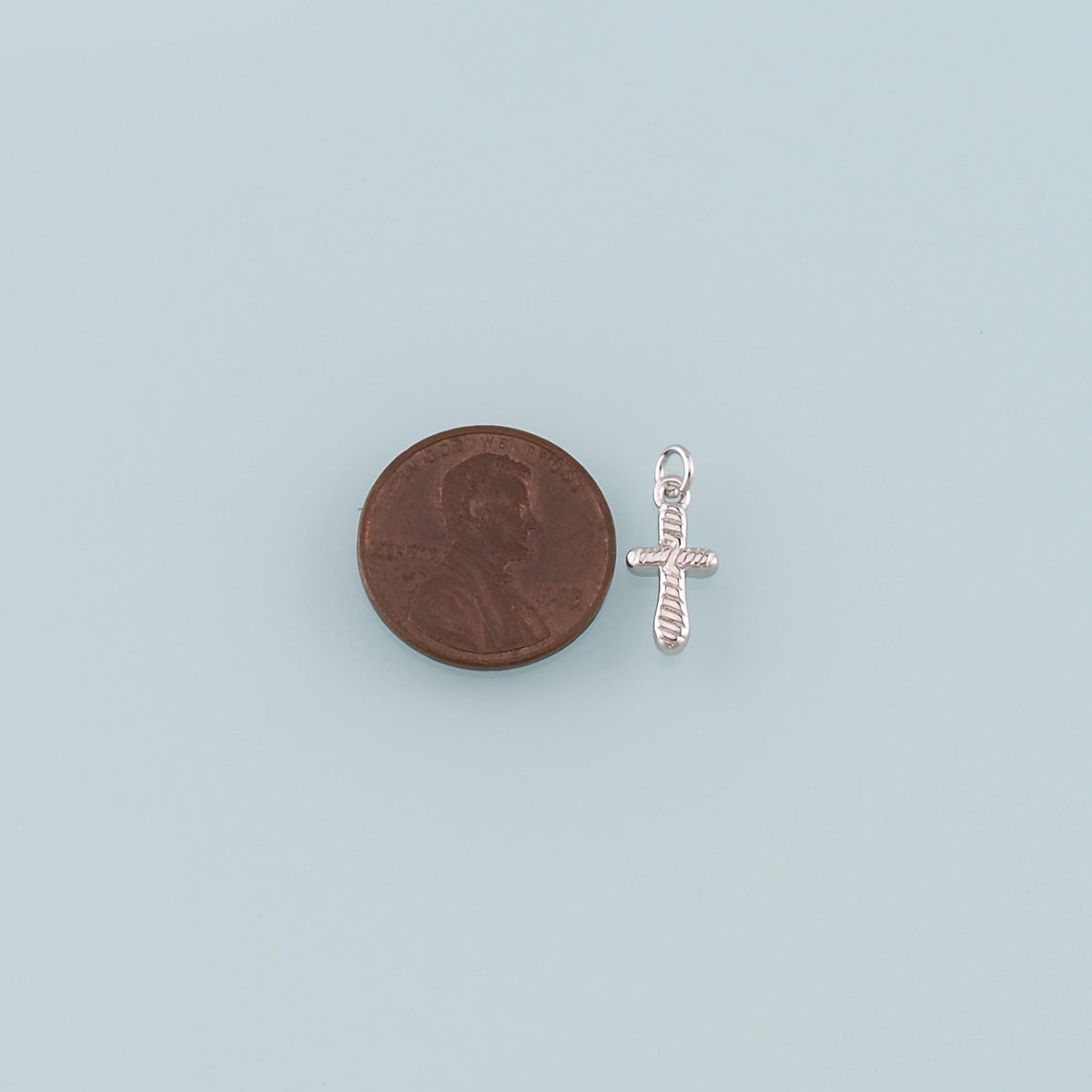 Gold Cross Charms,18K Gold Filled Cross Pendant,Religion Charm Bracelet Necklace for DIY Jewelry Making Supply