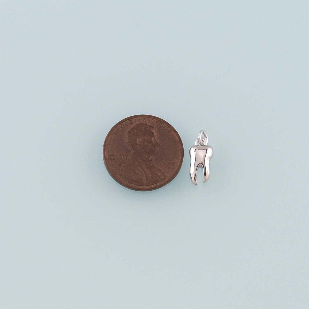 18K Gold Filled Teeth Pendant,Dainty Teeth Charm Bracelet Necklace for DIY Jewelry Making Supply